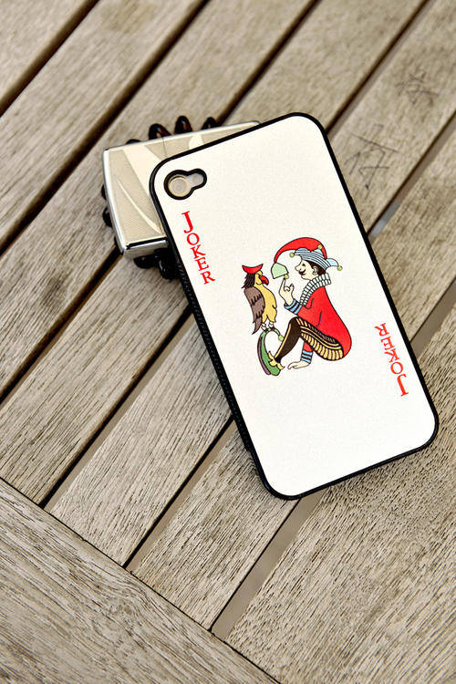 FREE SHIPPING!! Luxury Designer Playing Card Aluminum Chrome Hard Case Cover For iPhone 4 4G 4S