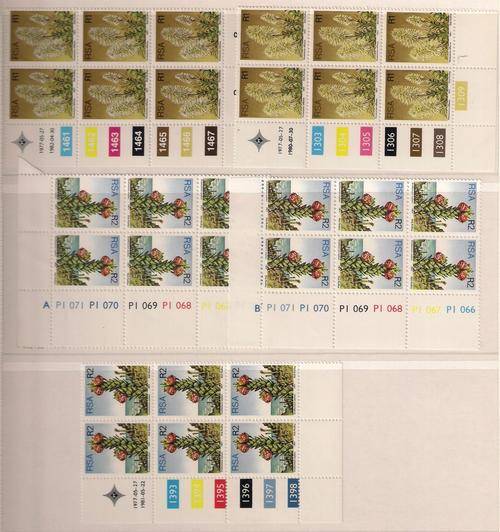 ALBUM WITH UM PROTEA CONTROLS (A&B) & STRIPS. MOSTLY COMPLETE. SEE MANY SCANS