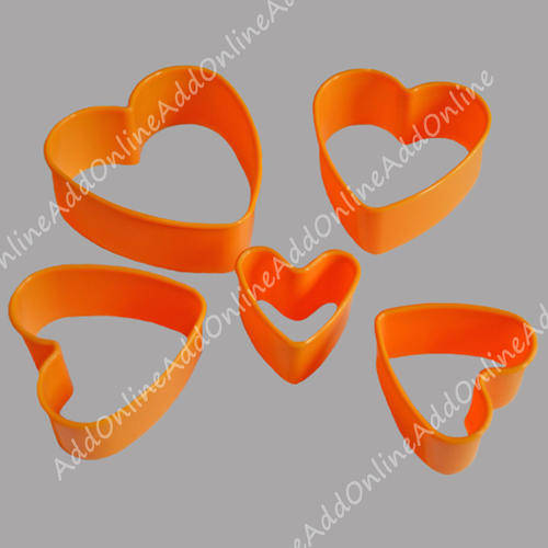 Hearts Cookie Cutters - Set of 5