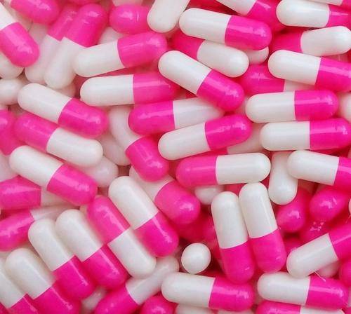 500 x Empty Gelatin Capsule Size 3 Pink/White (Kosher/ Halal)