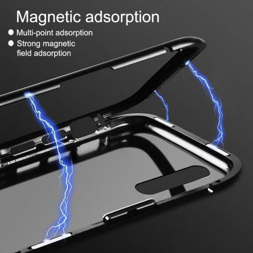 360° Magnetic Metal Case Front+Back Glass Cover Huawei Y6P/Y6 2018/Y6 2019/Y7P/Y7 2019/Y9S/Y9 Prime