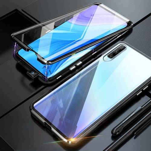 360° Magnetic Metal Case Front+Back Glass Cover Huawei Y6P/Y6 2018/Y6 2019/Y7P/Y7 2019/Y9S/Y9 Prime