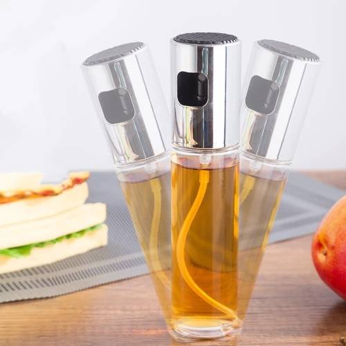 Portable Durable Kitchen Tool Push-type Oil and Sauce Bottle Barbecue Spray Bottle Glass