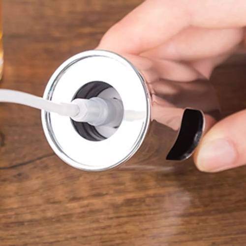 Portable Durable Kitchen Tool Push-type Oil and Sauce Bottle Barbecue Spray Bottle Glass