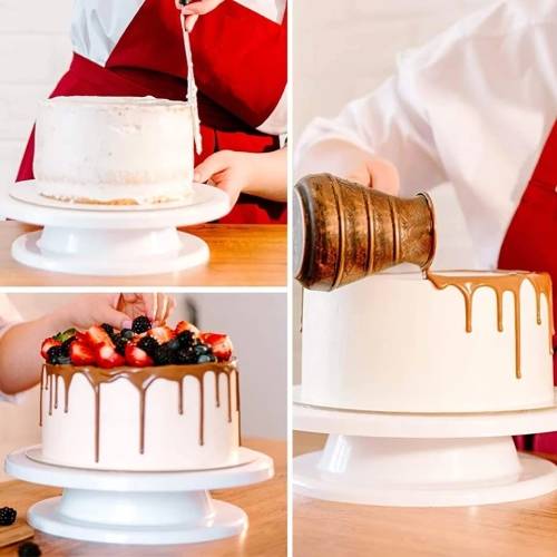 Household Baking Tool Cake Decorating Table Lightweight And Stable Cake Turntable