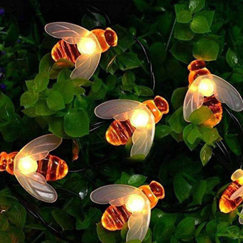 5M 20 LED Honey Bee Shape Solar Lights String