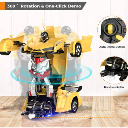 2-in-1 Remote Control Toy Car for Kids