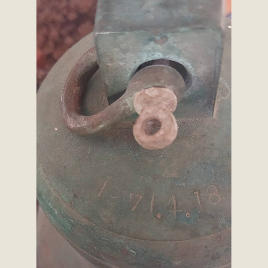 Vintage Japanese Brass Ship Bell with Clapper