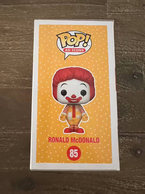 RONALD MCDONALD!!MACDONALDS!!FUNKO POP!! BOXLUNCH EXCLUSIVE!!DIAMOND COLLECTION!!