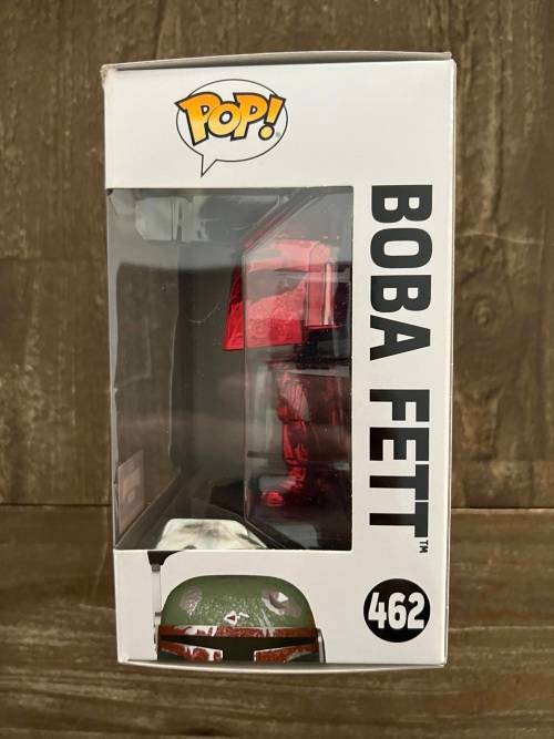 BOBA FETT!!STAR WARS!! FUNKO POP!! TARGET CON 2022!! CHROME