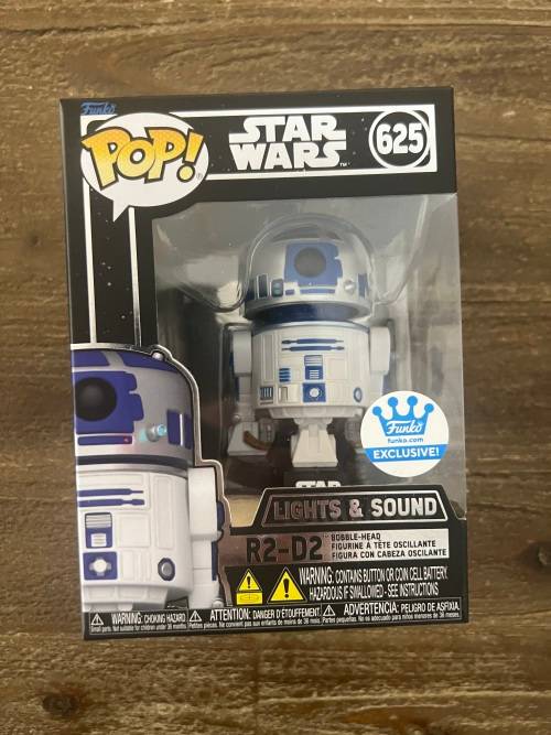 R2D2!!STAR WARS!! FUNKO POP!! FUNKO EXCLUSIVE!! LIGHTS AND SOUND!!