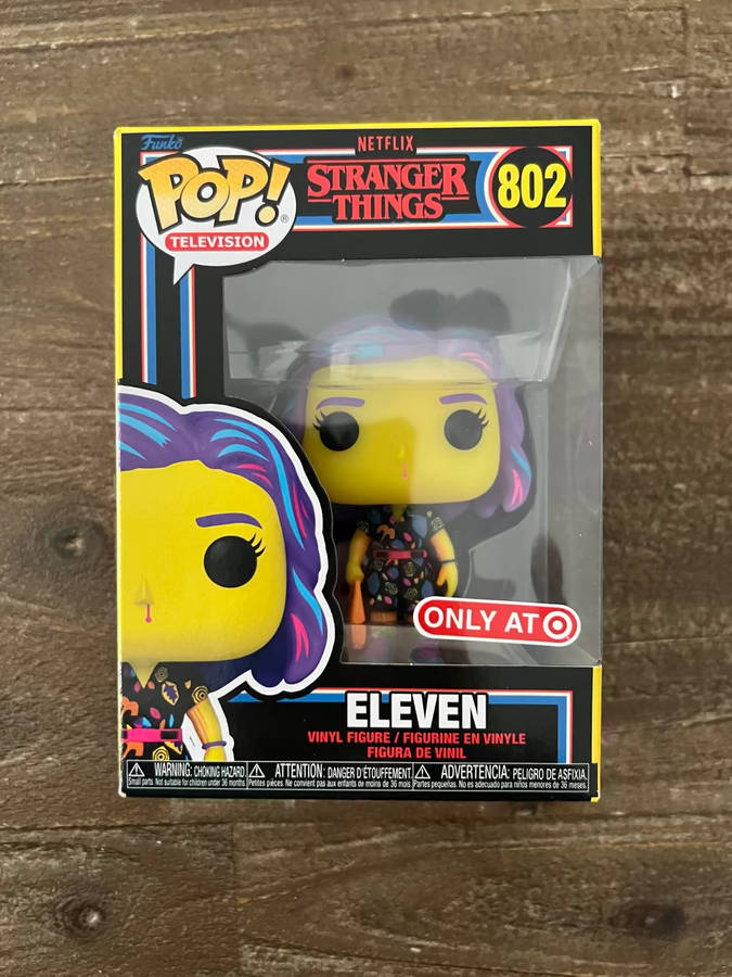 ELEVEN!!STRANGER THINGS!!FUNKO POP!! TARGET EXCLUSIVE!!BLACK LIGHT!!