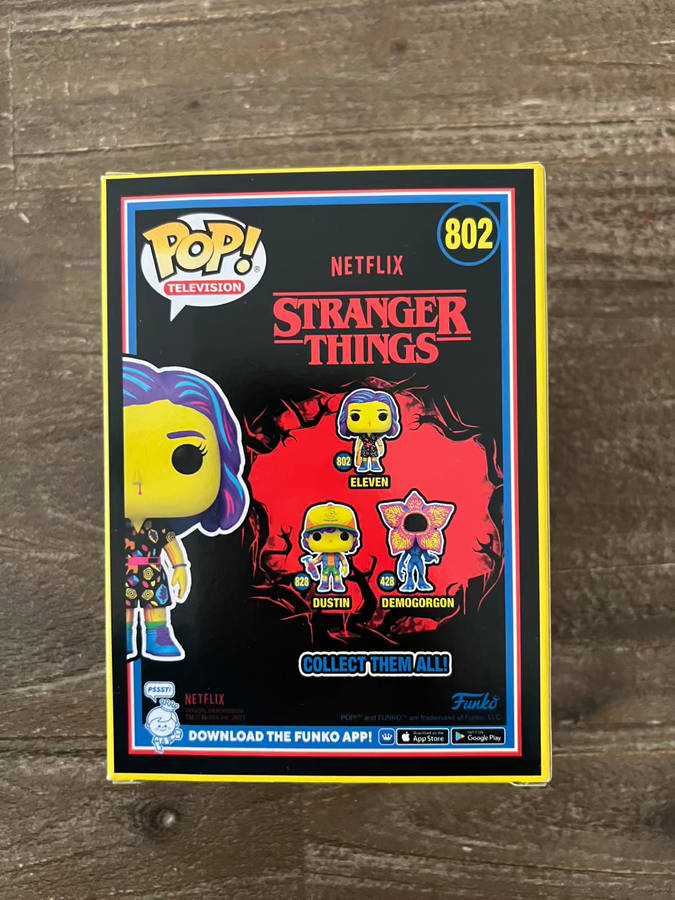 ELEVEN!!STRANGER THINGS!!FUNKO POP!! TARGET EXCLUSIVE!!BLACK LIGHT!!