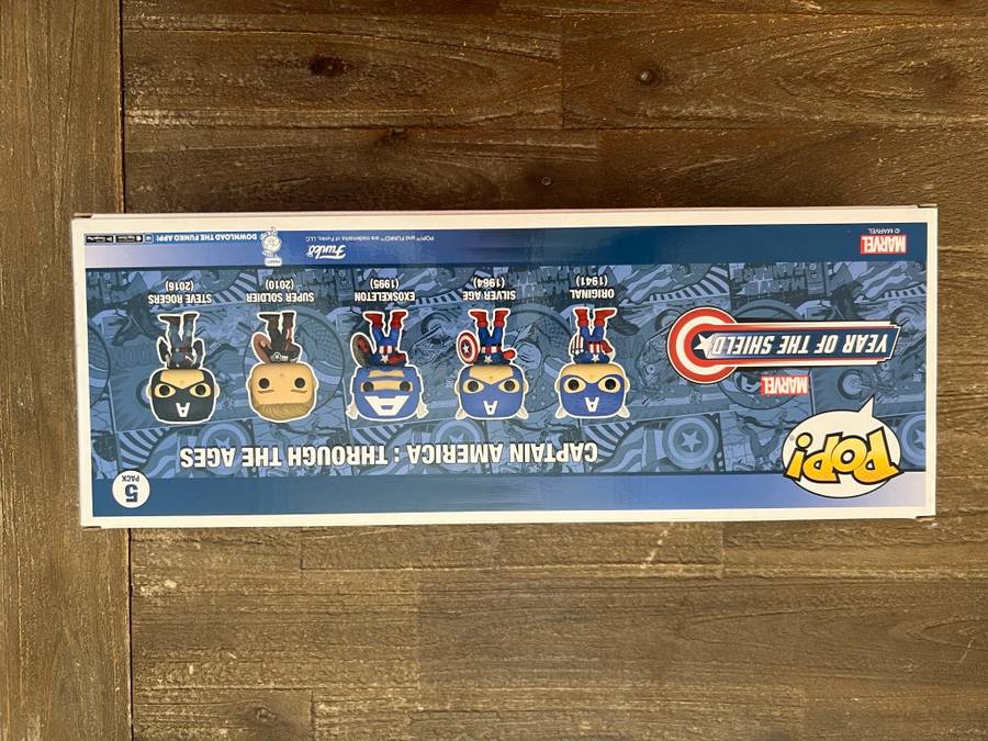 CAPTAIN AMERICA!!CAPTAIN AMERICA!!FUNKO POP!! 5 PACK !! AMAZON EXCLUSIVE!!