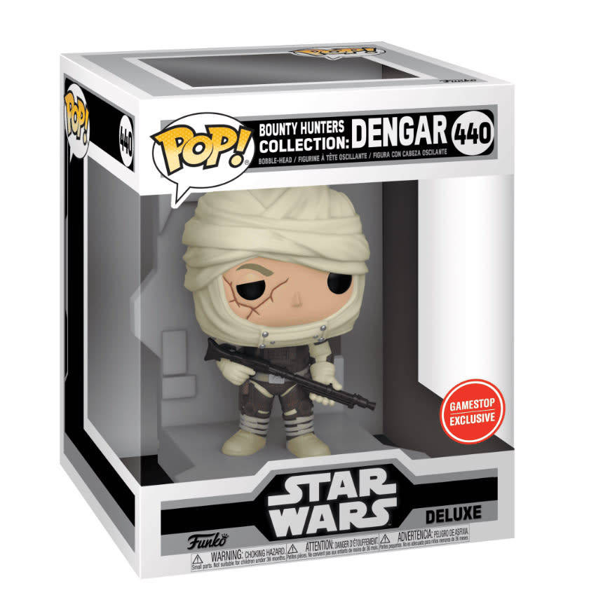 DENGAR!!STAR WARS!!FUNKO POP!!DELUXE!! GAMESTOP EXCLUSIVE!!