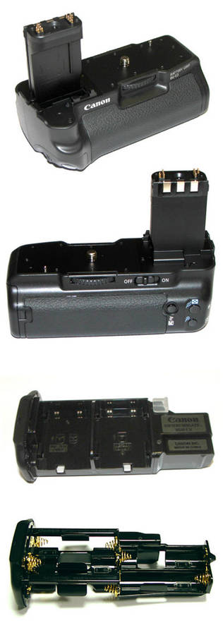 Genuine Canon battery grip BG-E3 for Canon 350D and 400D +2 Original Canon Batteries