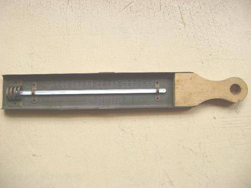 VINTAGE ENGLAND BAKING THERMO FROM BOIL TO CARAMEL BRASS