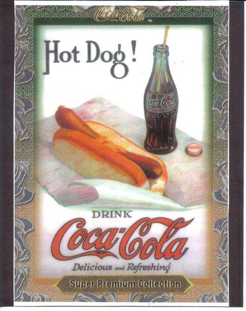 BEAUTIFUL MATT PRINTED COCA-COLA ADVERTISEMENT 250 X 170 MM