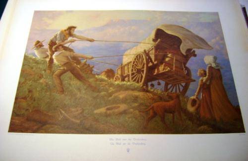 AFRICANA ORIGINAL BATCH PRINT OF GROOT TREK BY WH COETZER 1938