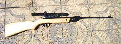 VINTAGE MILBRO G23 AIR RIFLE MADE IN BRITAIN WITH DIANA TELESCOPE