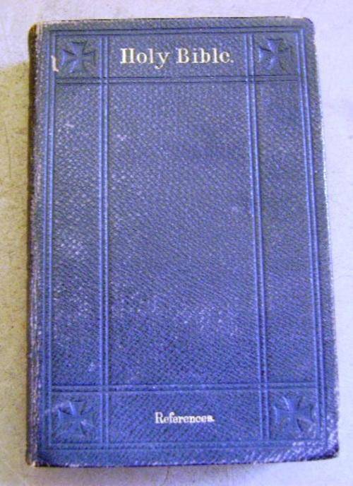 1871 HOLY BIBLE REFERENCES OLD AND NEW TESTAMENT GLASGOW