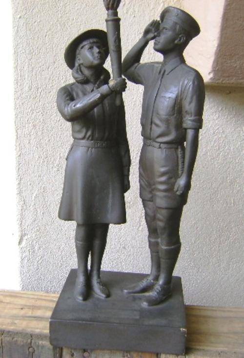 1968 SIGNED VOORTREKKER MOVEMENT STATUE BY JOHAN STEYNBERG