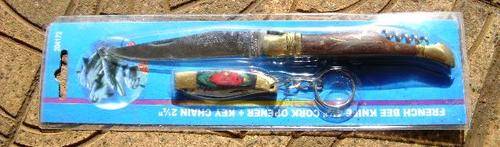 VINTAGE PACKAGED FRENCH BEE KNIFE AND KEY CHAIN KNIFE