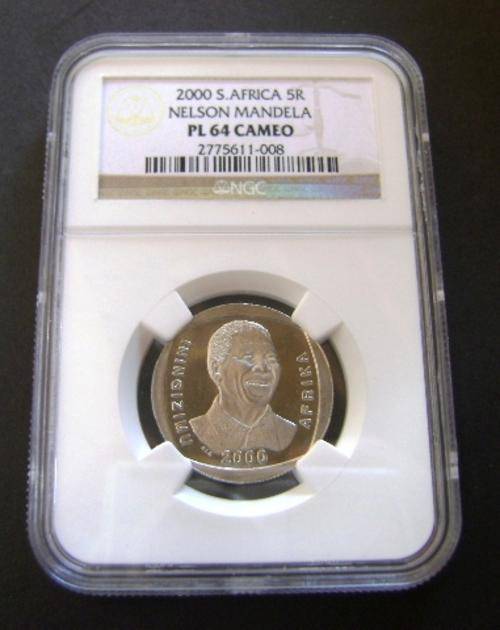 2000 MANDELA R 5 PL 64 CAMEO NGC
