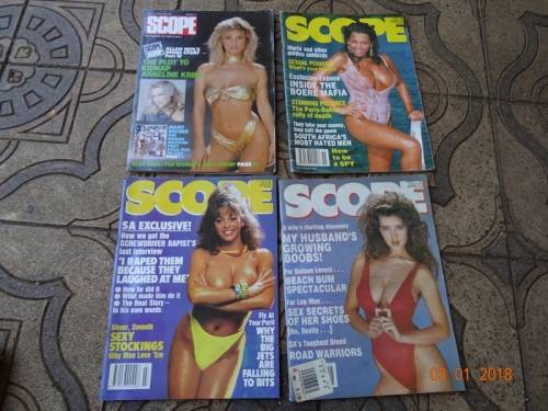 4 X VINTAGE SCOPE MAGAZINES.