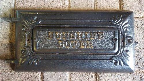 CAST IRON SUNSHINE DOVER STOVE DOOR