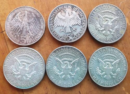 GERMAN AND AMERICAN SILVER COINS