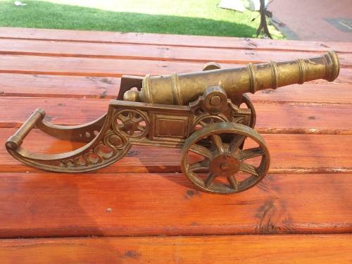 SOLID BRASS WORKING CANNON 460 MM BLACK POWDER 7KG, 11 MM CHAMBER
