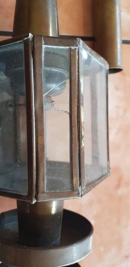 VINTAGE BRASS COACH LANTERN 500 MM