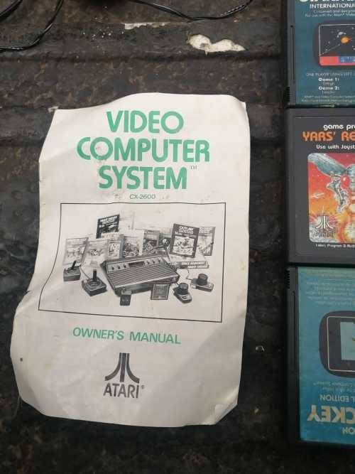 VINTAGE ATARI CX-2600 PLUS 12 GAME CARTRIDGES