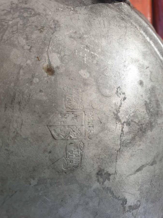 RARE ITALIAN PEWTER FOOTED FLOWER BOWL WITH LID