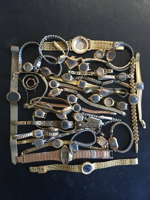 Ladies Swiss watch straps and cases - gold plated