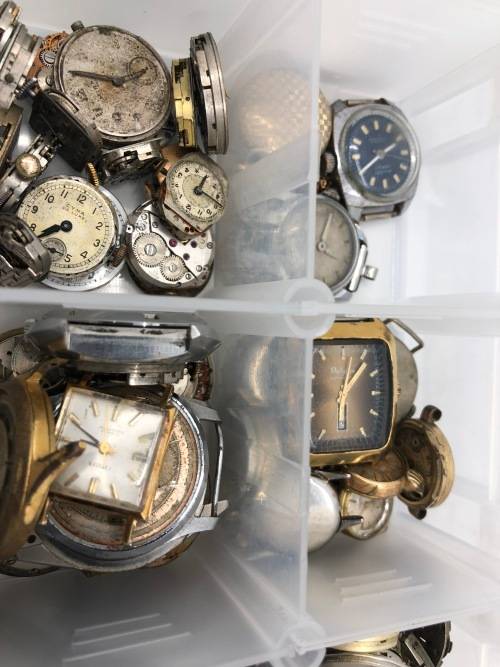 Swiss watches and watch parts - two massive lots one price