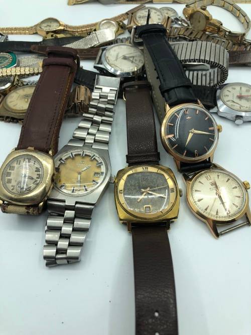 Swiss watches and watch parts - two massive lots one price