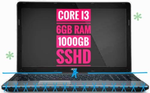 Acer E1-571 ***(Core i3, 6GB Ram, 1000GB SSHD, Windows 10 Home SL x64)