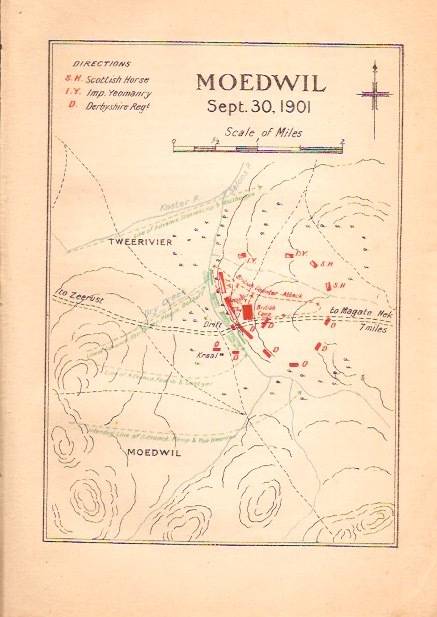 Anglo-Boer War Map, Moedwil Sept 30, 1901