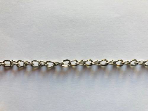 Chain, antique silver, 5x6mm, length 1m