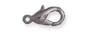 Lobster clasp, 10mm, nickel, 5pc