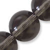 Round glass 10mm black diamond, 5pc