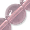 Round glass 10mm light pink, 5pc