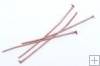 Head pins, 40mm copper, 20pcs