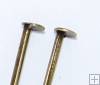 Head pins, 40mm bronze, 20pcs