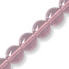 Round glass 6mm light pink, 10pc