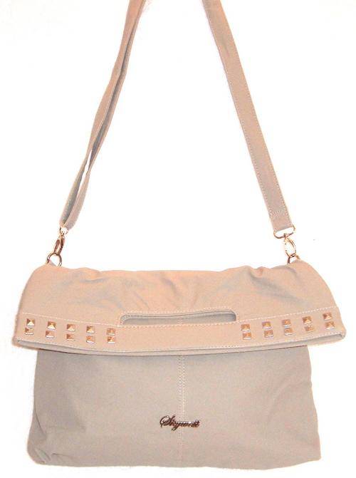 " R1 AUCTION " - Handbag - FLOP STYLE UTILITY WITH SHOULDER STRAP - Sandstone Colour
