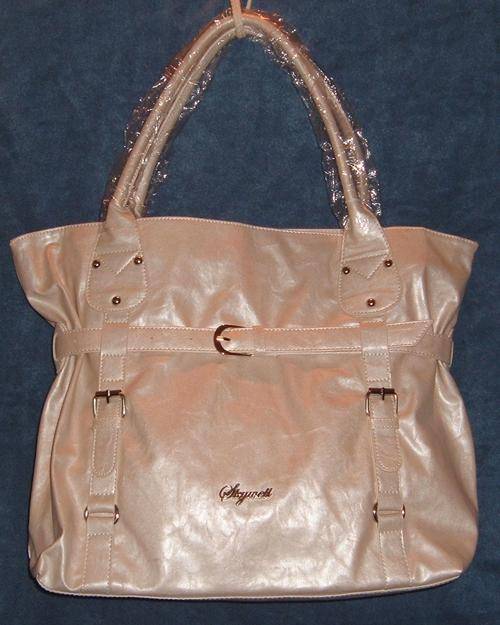 Handbag - TOTE  BELT AND BUCKLE DETAILING - Pearlized Colour