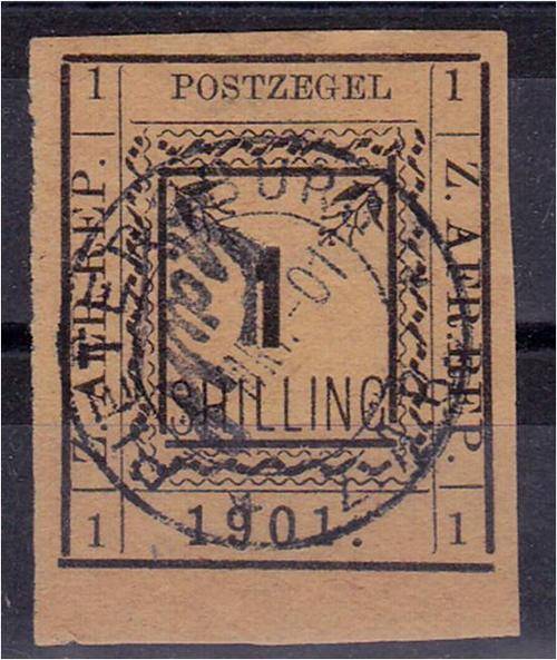 Pietersburg  1/-  Type III fne used SACC 18